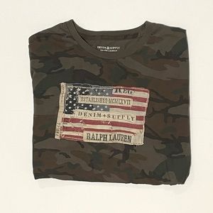 Denim & Supply Camo American Flag Tee